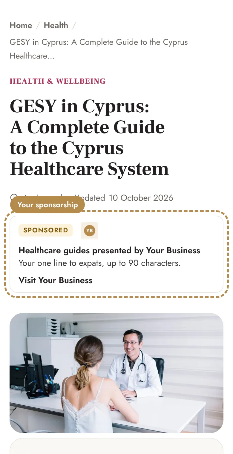 Example: At the top of every guide in the topic (phone)