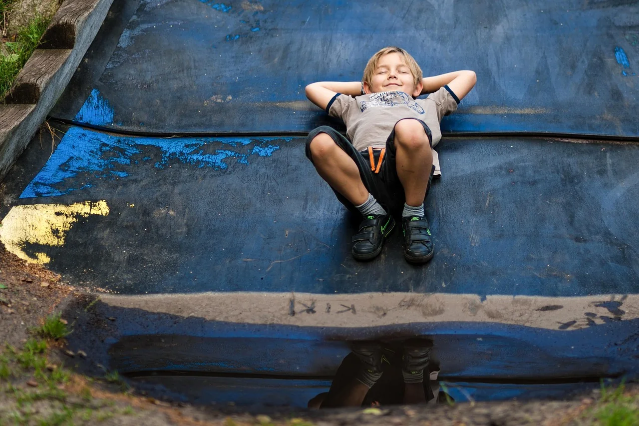 Children playing at a playground