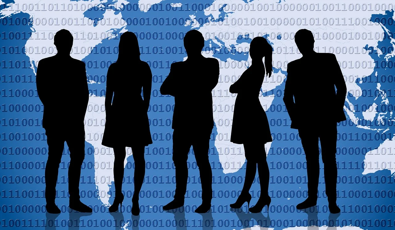 Business people talking at a networking event