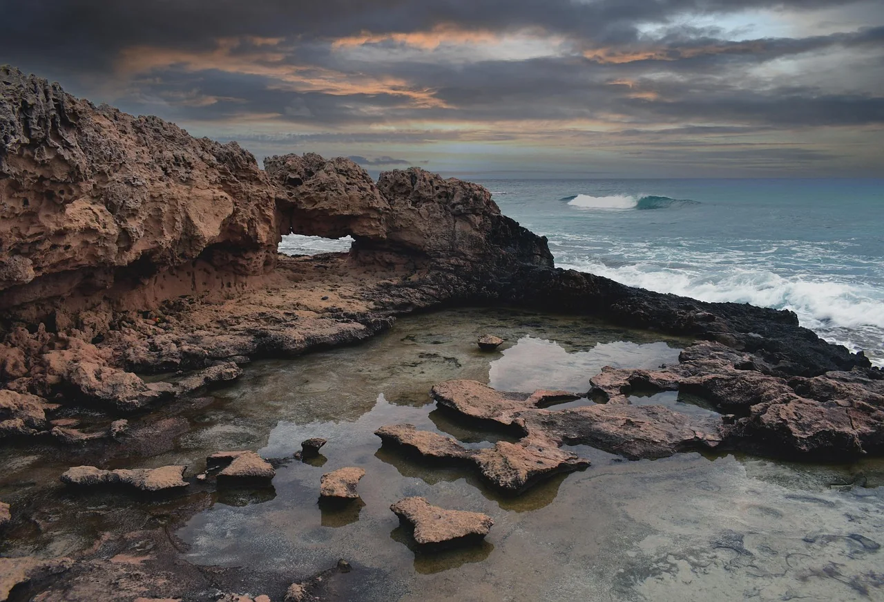 Cyprus coastline with clear turquoise sea