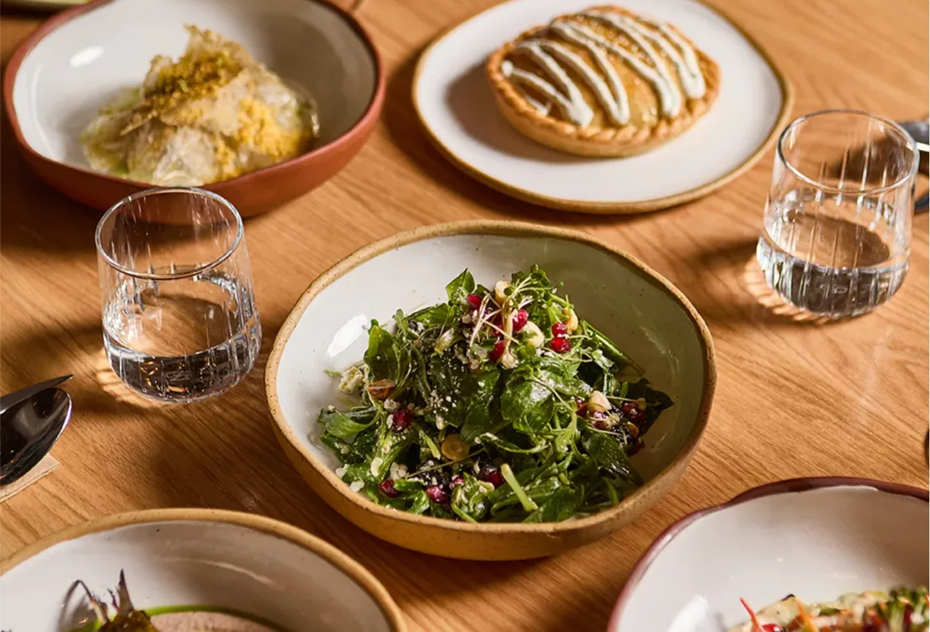 Selection of dishes at Onar restaurant in Paphos