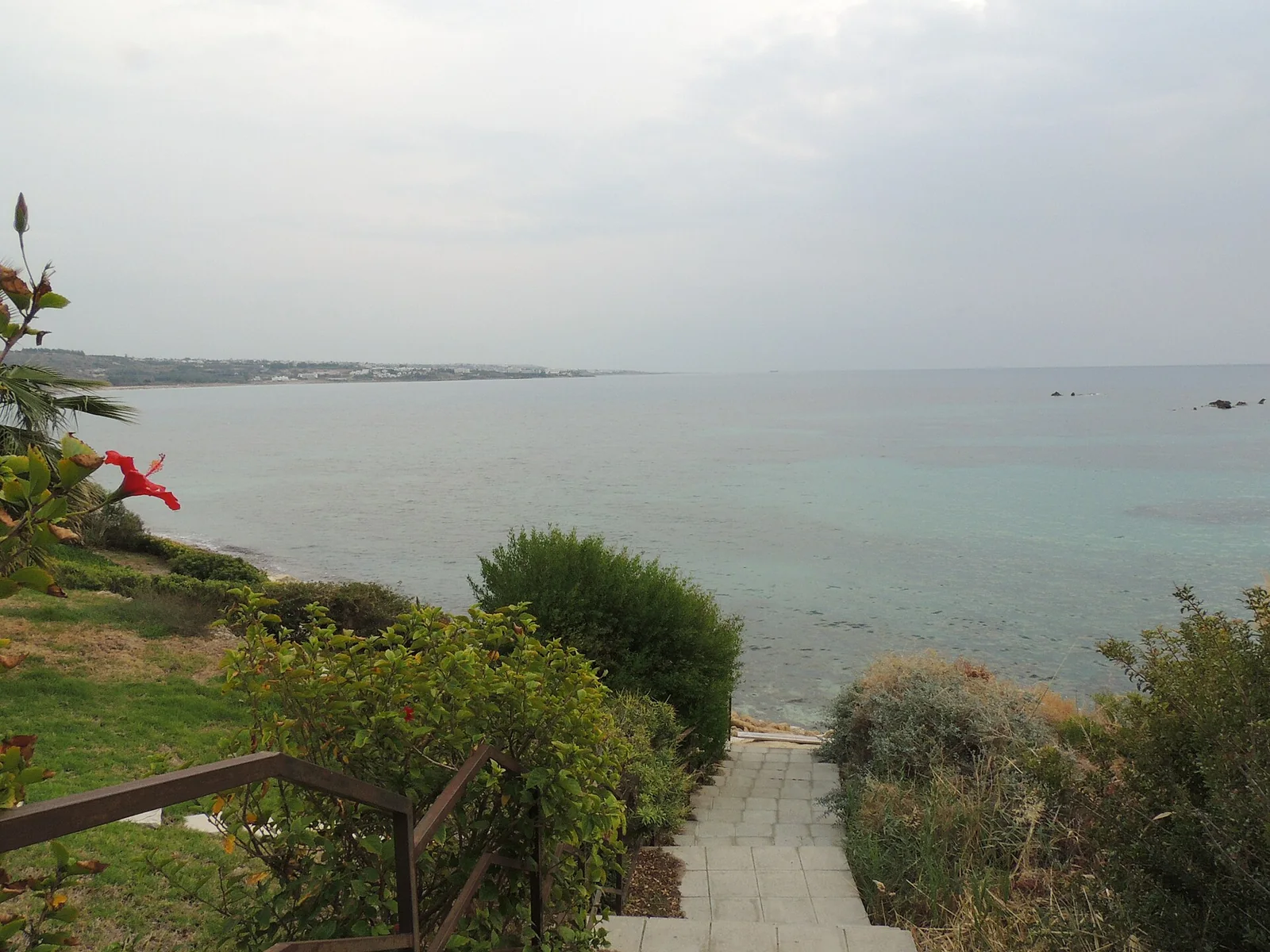 Coral Bay beach in Peyia, Paphos, near Porto Antico restaurant