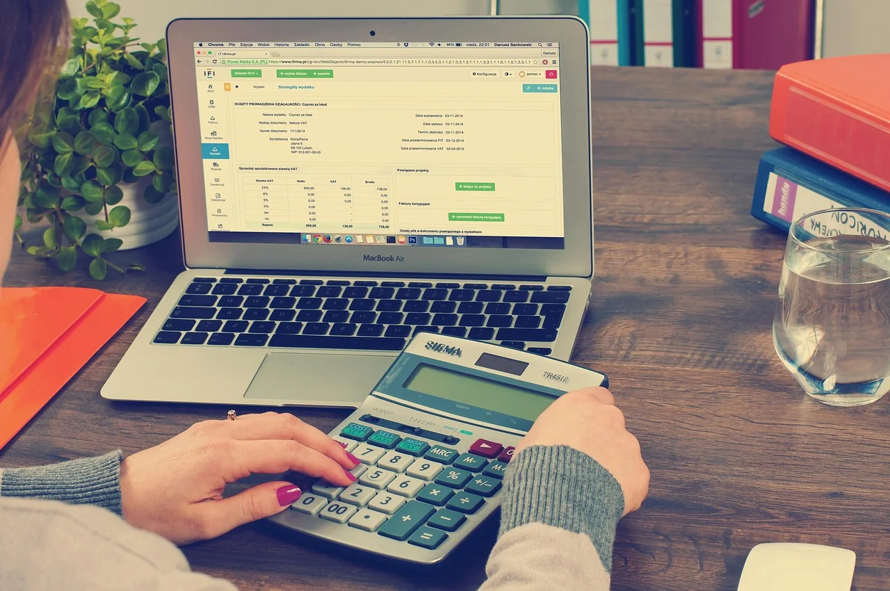 Accountant reviewing company accounts and deadlines