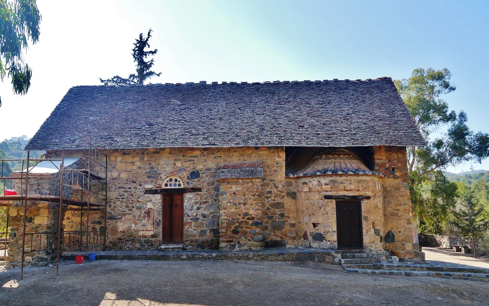 Painted church of Asinou in the Troodos