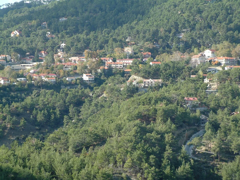 Platres village, Limassol district, Cyprus
