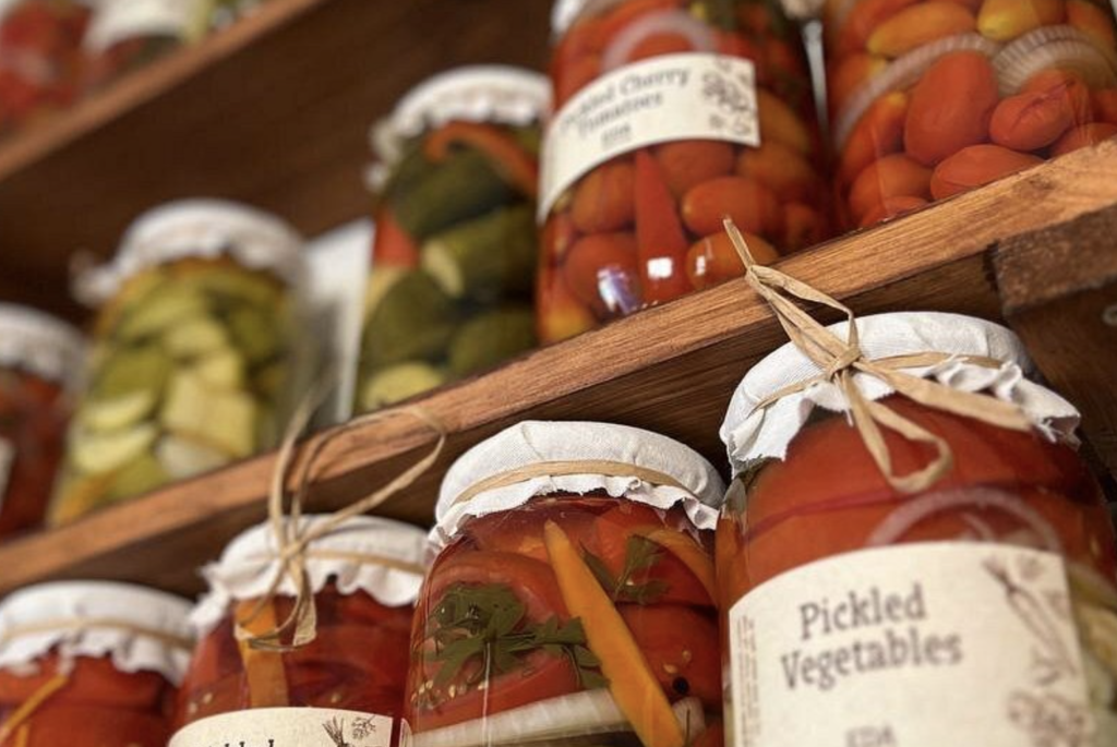 Homemade pickles from EDA Family Café