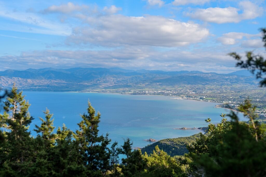 View across Cyprus from the Aphrodite trail