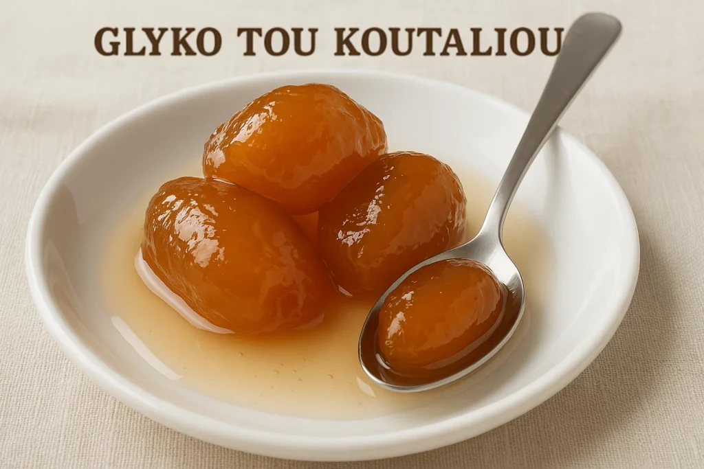 Cypriot spoon sweets served as a traditional welcome