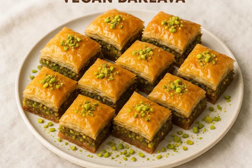 Vegan baklava, a modern take on a traditional Cypriot sweet